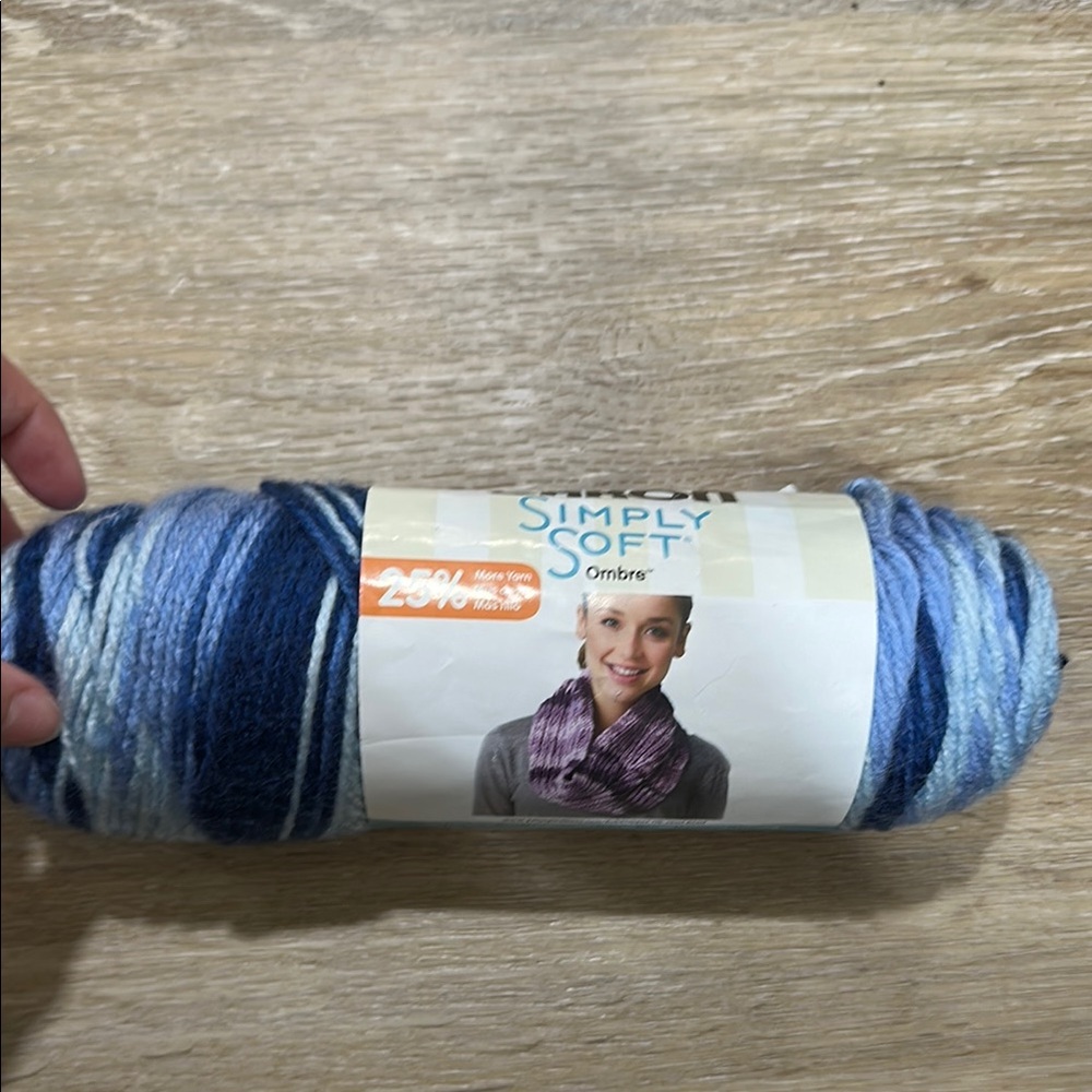 NWT ombré blue yarn